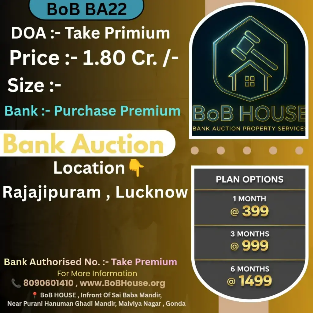 BoB BA22 , RAJAJIPURAM, LUCKNOW