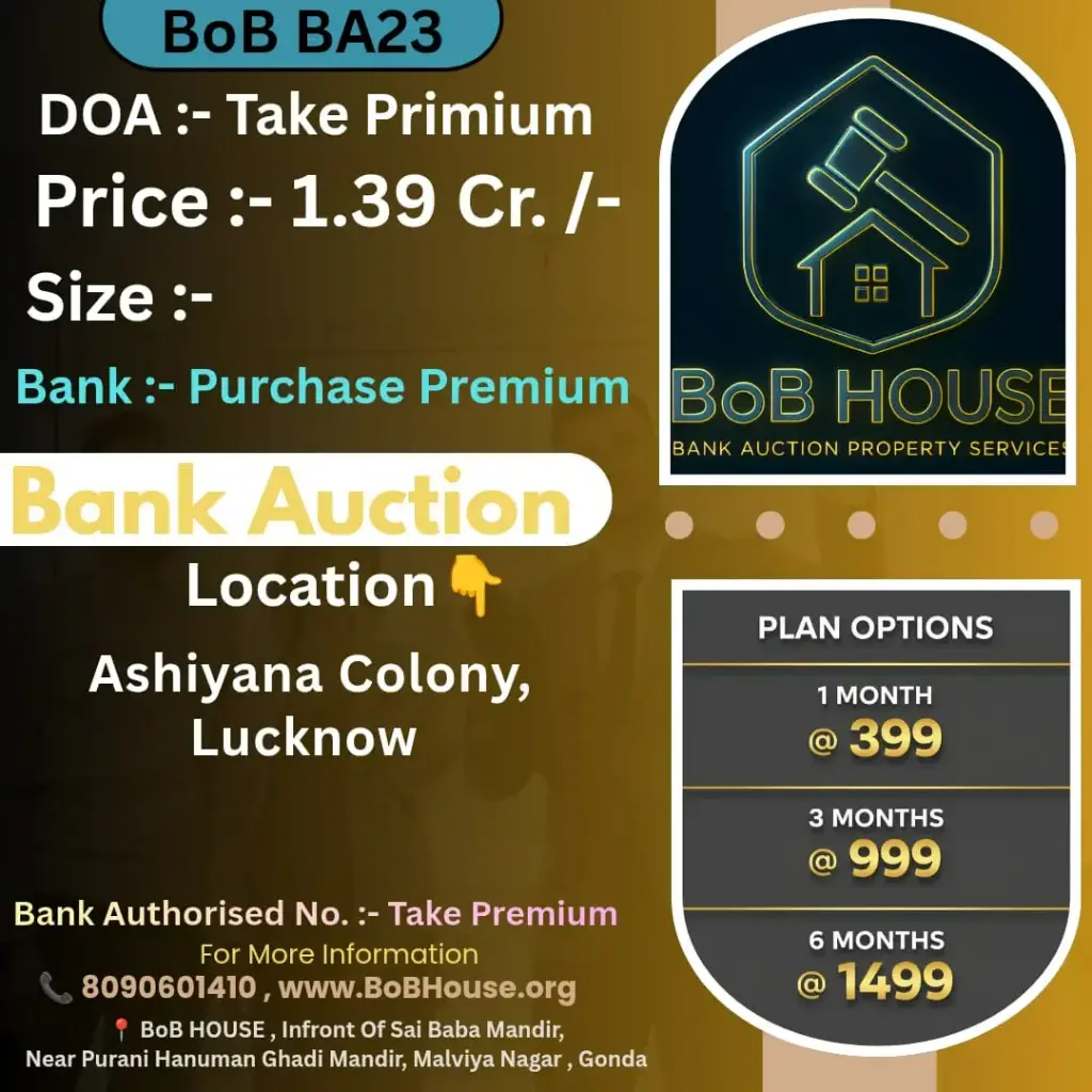 BoB BA23 , ASHIYANA COLONY, LUCKNOW