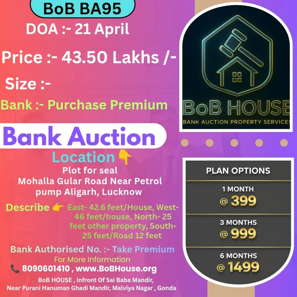 BoB BA95 , GULAR ROAD ALIGARH , LUCKNOW