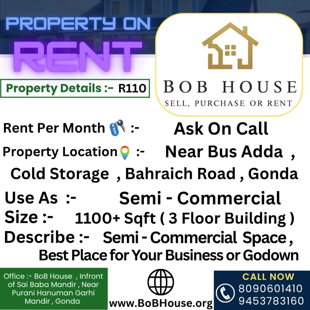 R110 , 1100/2200 , Near Bus Adda , Bahraich Road, Gonda