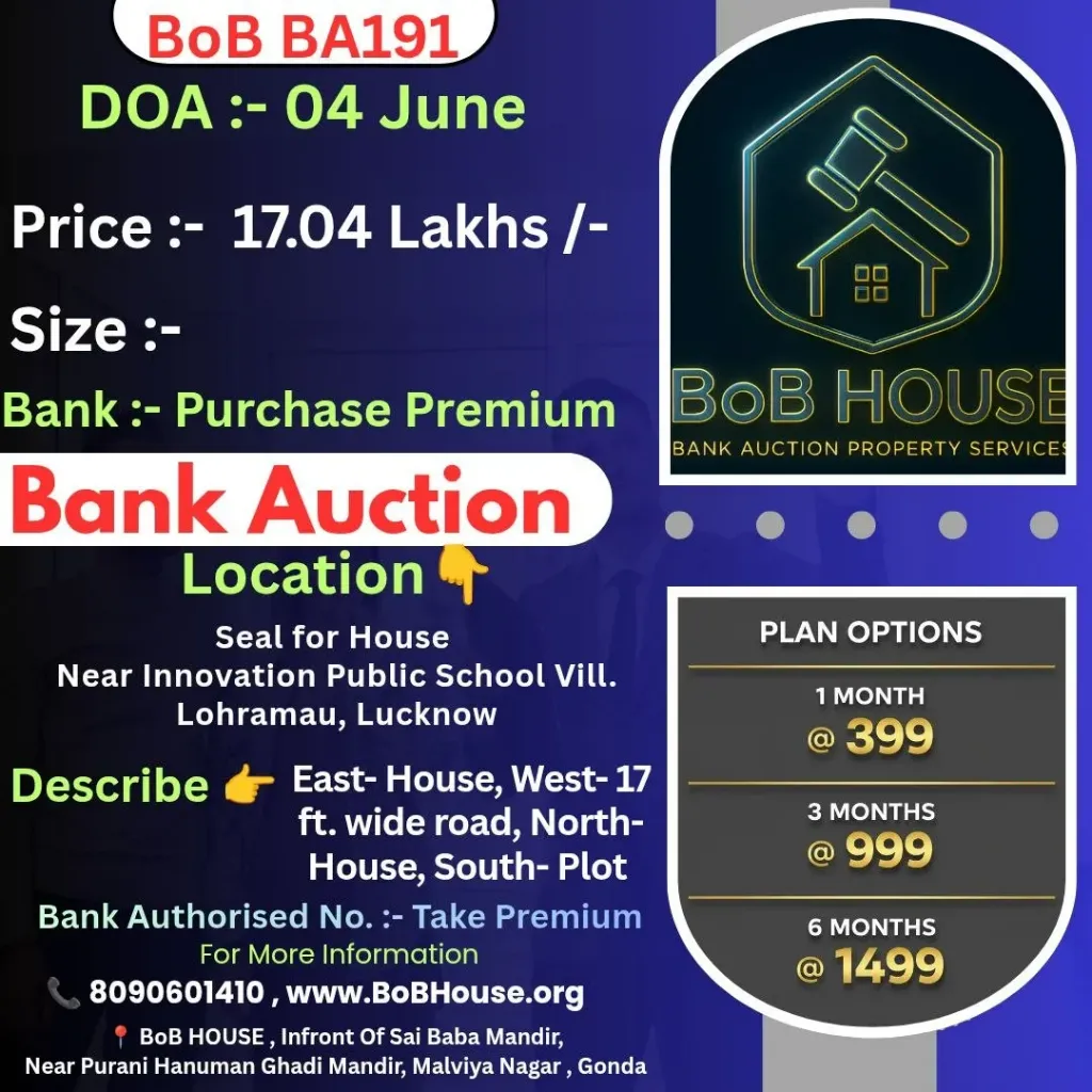 BOB BA191 , INNOVATION PUBLIC SCHOOL , LUCKNOW